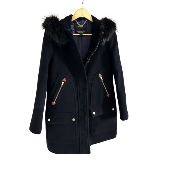 J.Crew Italian Stadium Cloth coat - Picture 2 of 4